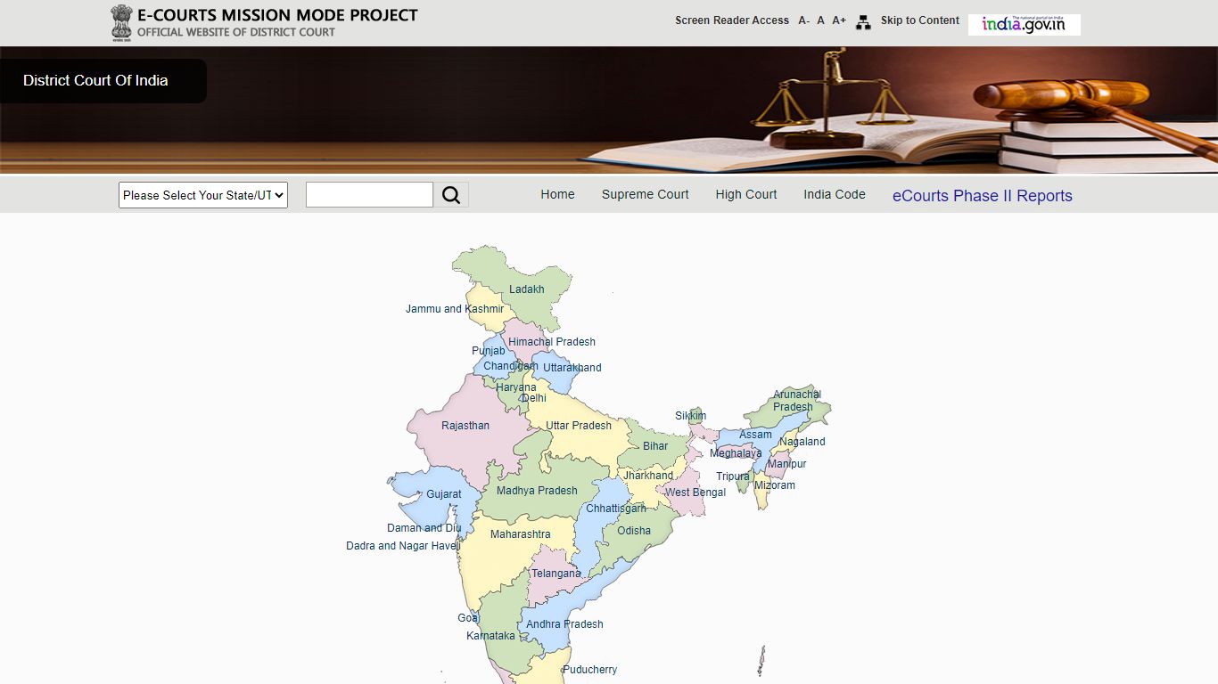 Home/District Court in India | Official Website of District Court of India